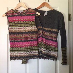 Missoni sweater twinset. Size 8/small.